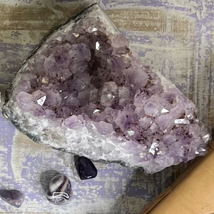 Brazilian Amethyst Cluster with Inclusions-The Gaia Healing Stone