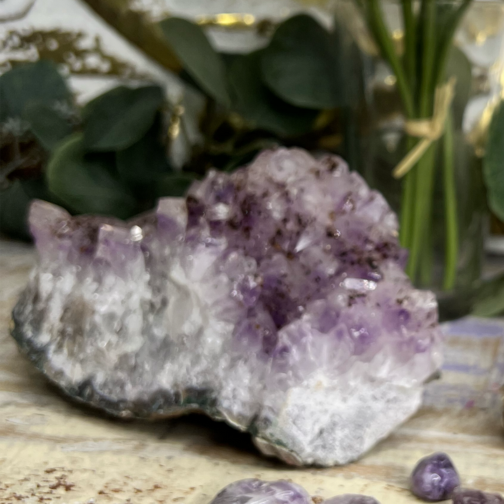 Brazilian Amethyst Cluster with Inclusions-The Gaia Healing Stone