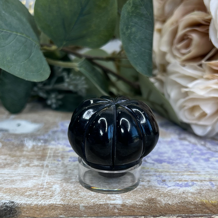 Black Onyx Pumpkin-The Gaia Healing Stone