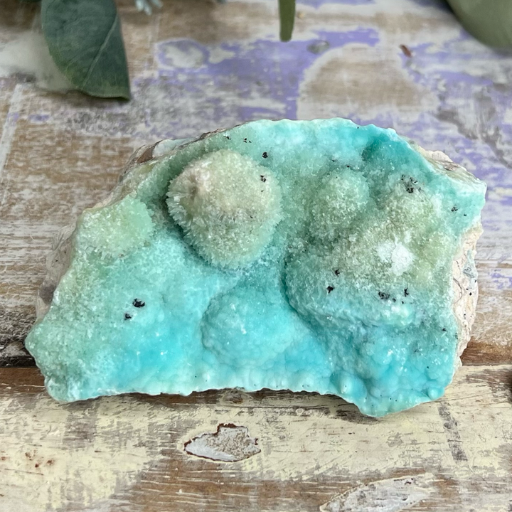 Raw Blue Aragonite Mineral Specimen, Third Eye Chakra Healing-The Gaia Healing Stone