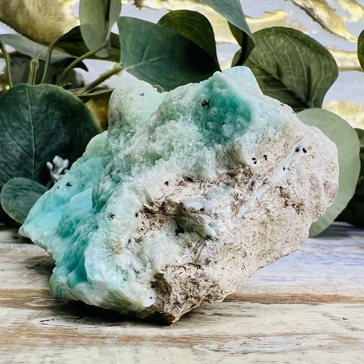 Raw Blue Aragonite Mineral Specimen, Third Eye Chakra Healing-The Gaia Healing Stone