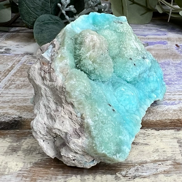 Raw Blue Aragonite Mineral Specimen, Third Eye Chakra Healing-The Gaia Healing Stone