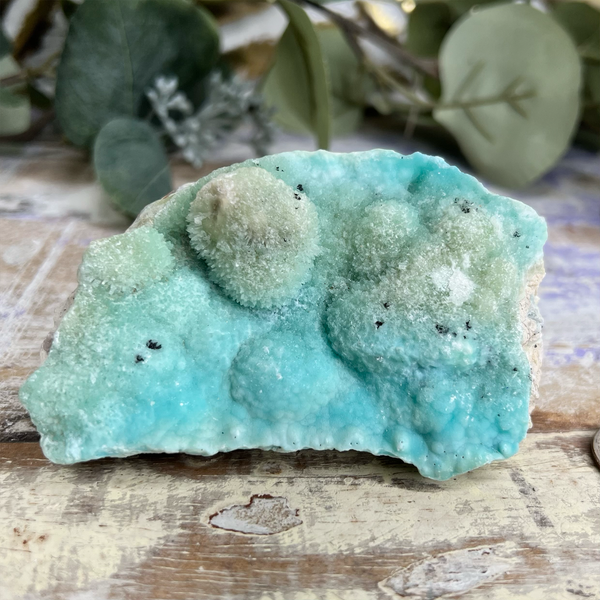 Raw Blue Aragonite Mineral Specimen, Third Eye Chakra Healing