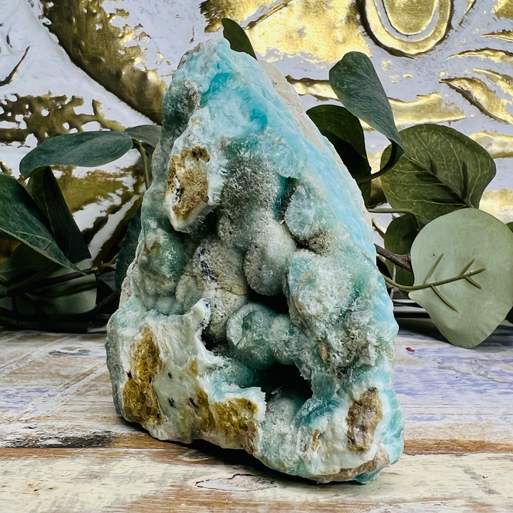 Raw Blue Aragonite Mineral Specimen, Third Eye Chakra Healing-The Gaia Healing Stone