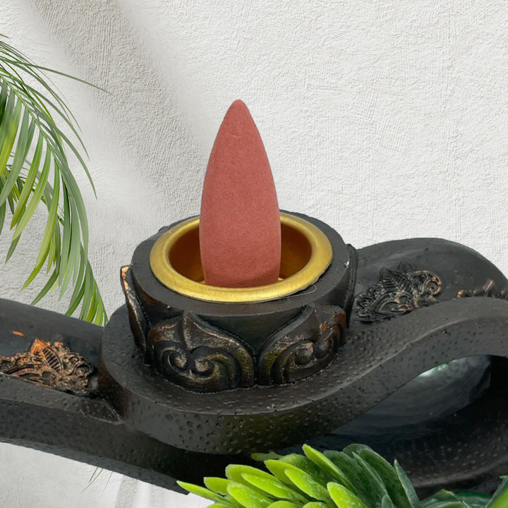 Buddha on Lotus Incense Stick and Cone Holder-The Gaia Healing Stone