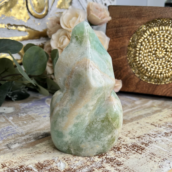 Carribean Calcite Flame-The Gaia Healing Stone