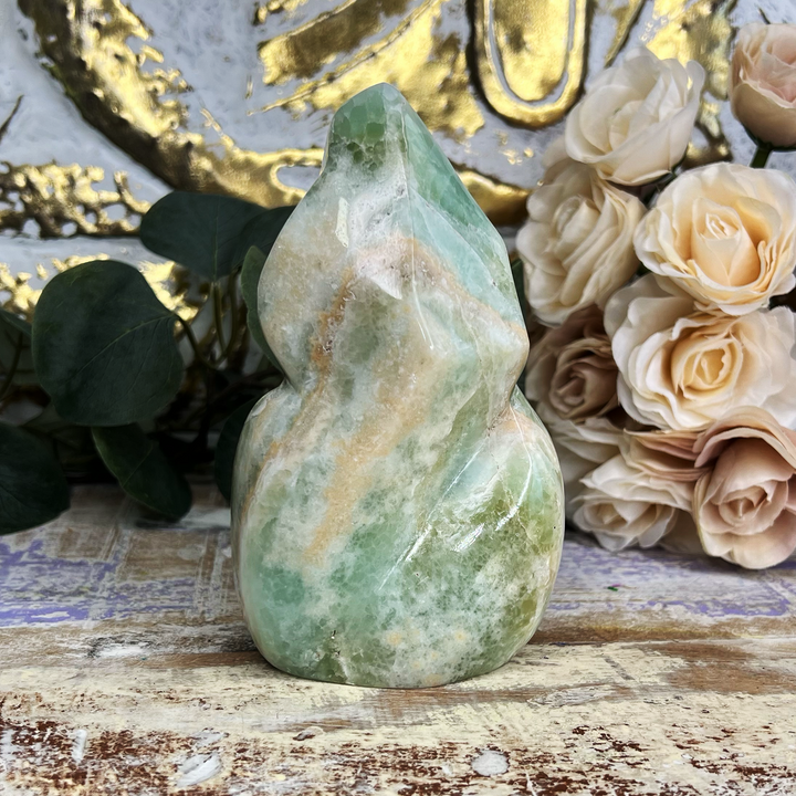 Carribean Calcite Flame-The Gaia Healing Stone