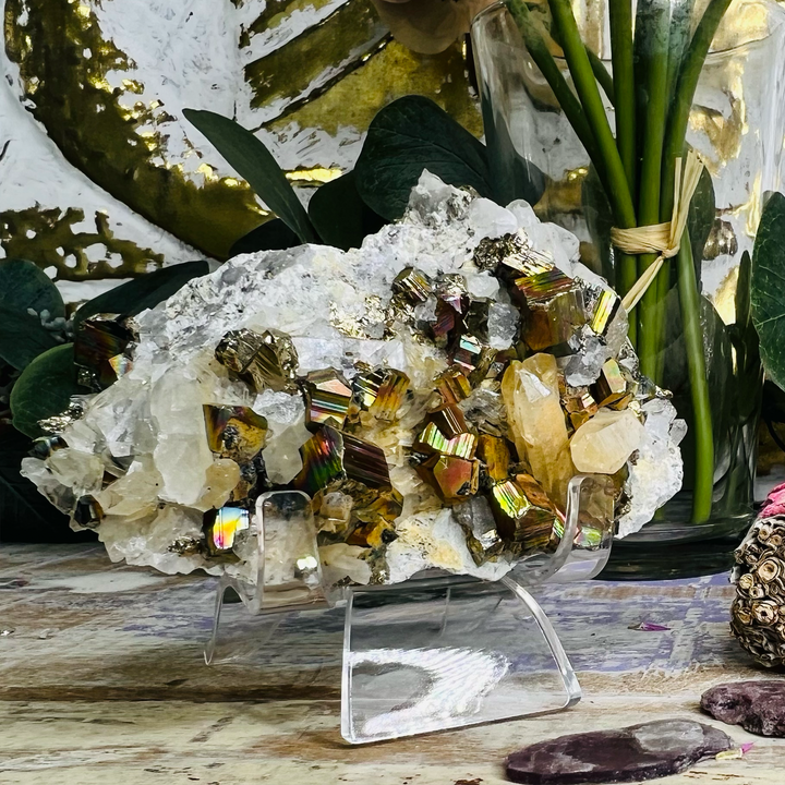 Pyrite Quartz in Matrix-The Gaia Healing Stone