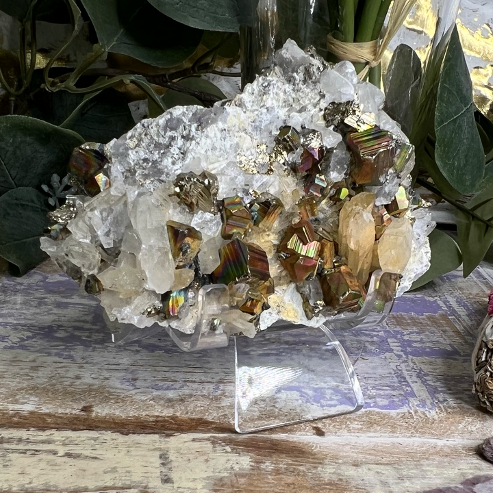 Pyrite Quartz in Matrix-The Gaia Healing Stone