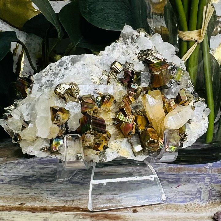 Pyrite Quartz in Matrix-The Gaia Healing Stone