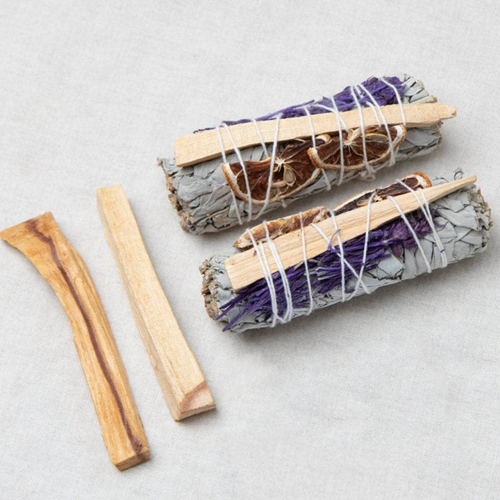 Florida Water Sage | White Sage, Lavender Lemon + Palo Santo-The Gaia Healing Stone