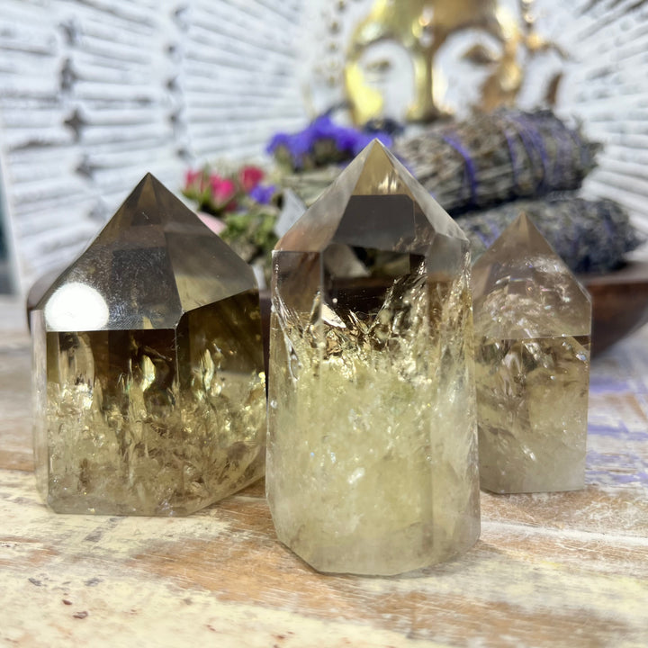 Citrine Crystal Towers-The Gaia Healing Stone