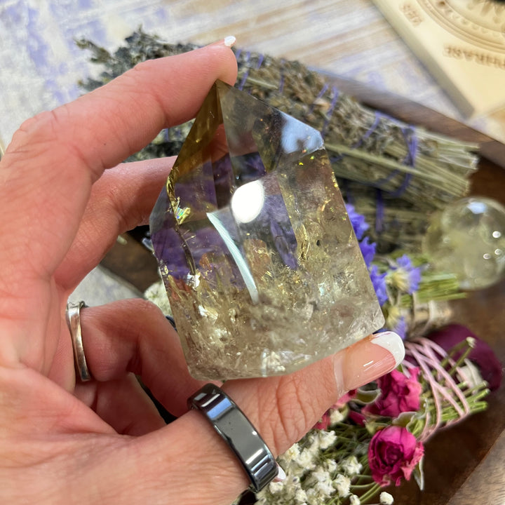 Citrine Crystal Towers-The Gaia Healing Stone