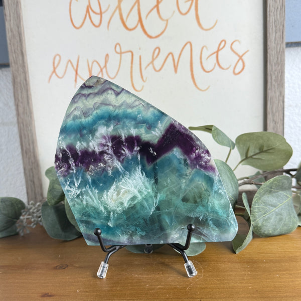 Snowflake Fluorite Slab - Clarity and Harmony