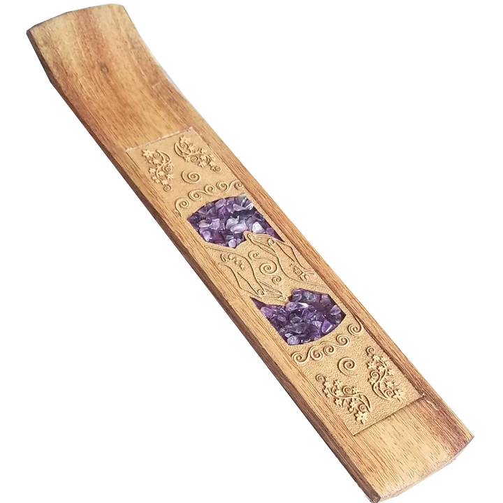 Amethyst Incense Holder-The Gaia Healing Stone