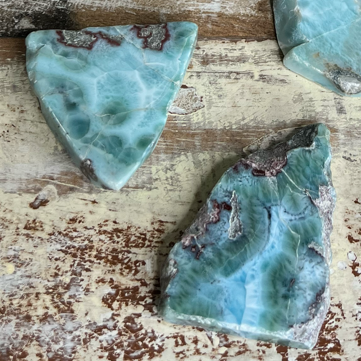 Rough Larimar Slabs-The Gaia Healing Stone