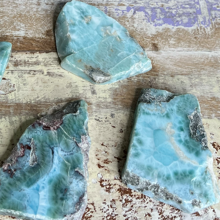 Rough Larimar Slabs-The Gaia Healing Stone