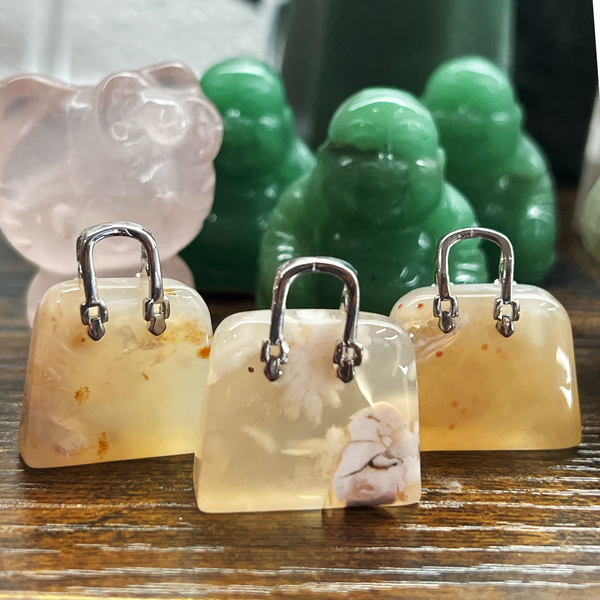 Flower Agate Purses-The Gaia Healing Stone