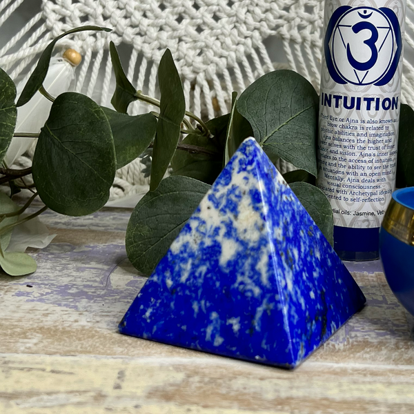 Lapis Lazuli Blue Pyramid-The Gaia Healing Stone