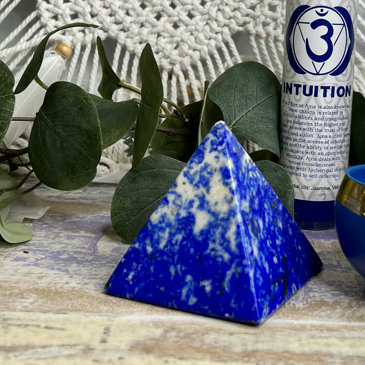 Lapis Lazuli Blue Pyramid-The Gaia Healing Stone