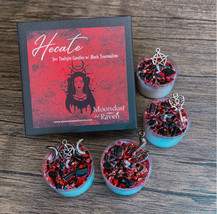 Hecate Soy Tealight Candles-The Gaia Healing Stone