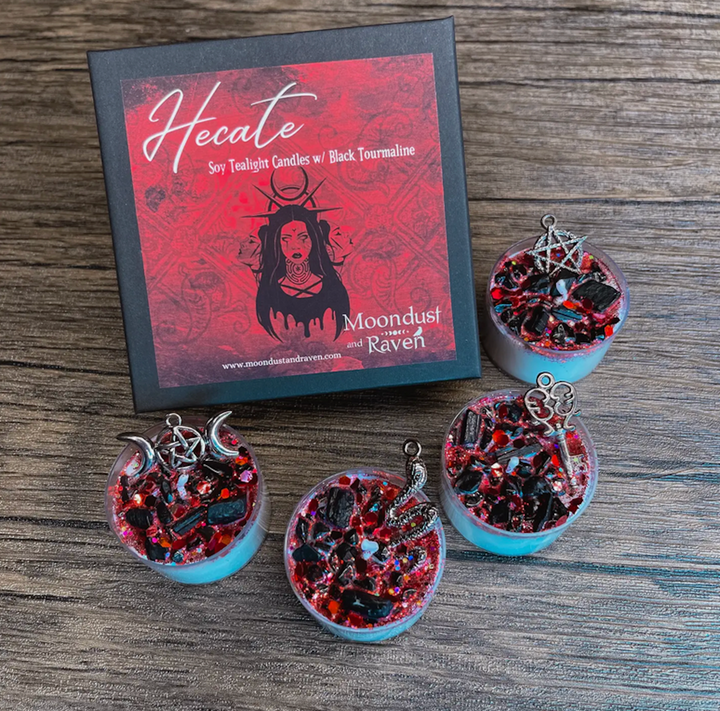 Hecate Soy Tealight Candles-The Gaia Healing Stone