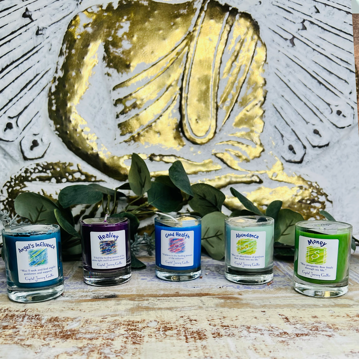 Crystal Journey Intention Soy Candles-The Gaia Healing Stone