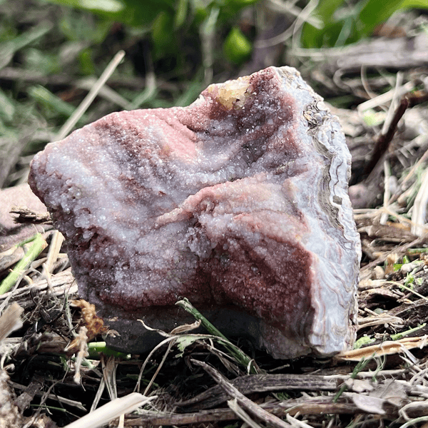 Red Swirl Druzy Calcite 2 x 2 in