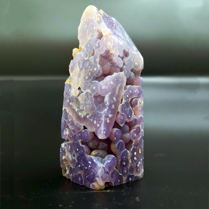 Grape Agate Tower-The Gaia Healing Stone