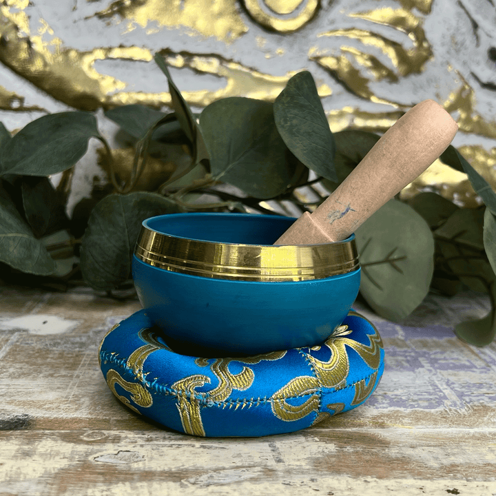 Chakra Tibetan Singing Bowl, Cushion and Mallet-The Gaia Healing Stone