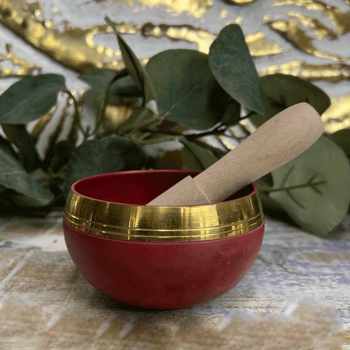 Chakra Tibetan Singing Bowl, Cushion and Mallet-The Gaia Healing Stone