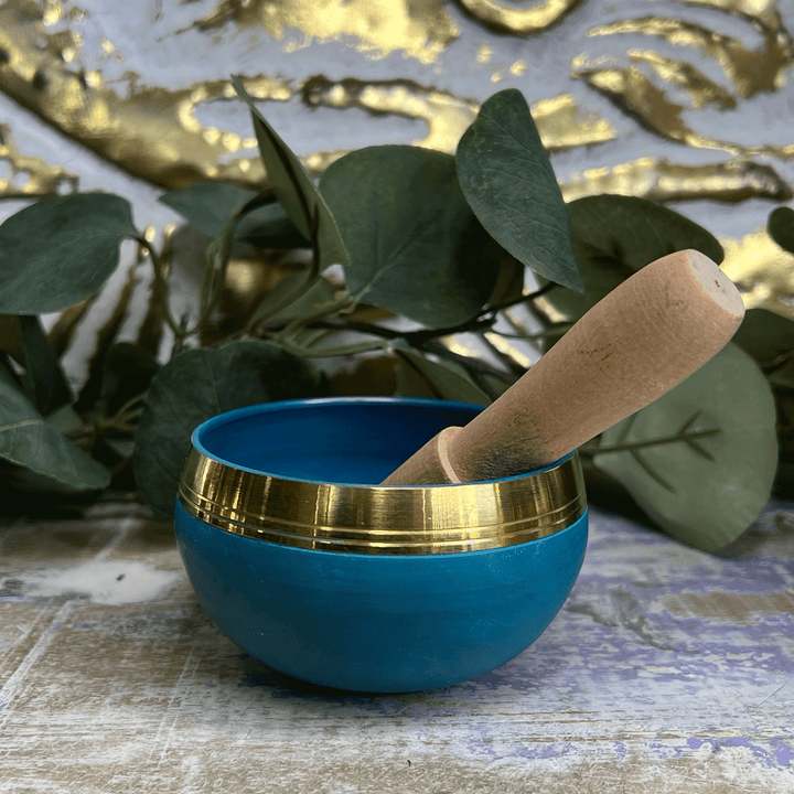 Chakra Tibetan Singing Bowl, Cushion and Mallet-The Gaia Healing Stone