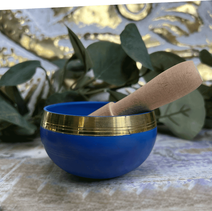 Chakra Tibetan Singing Bowl, Cushion and Mallet-The Gaia Healing Stone