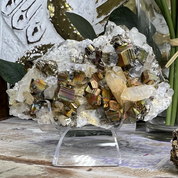 Pyrite Quartz in Matrix-The Gaia Healing Stone