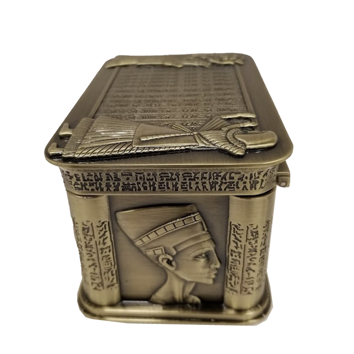 Egyptian Pharoah Tricket/Jewelry Storage Box-The Gaia Healing Stone