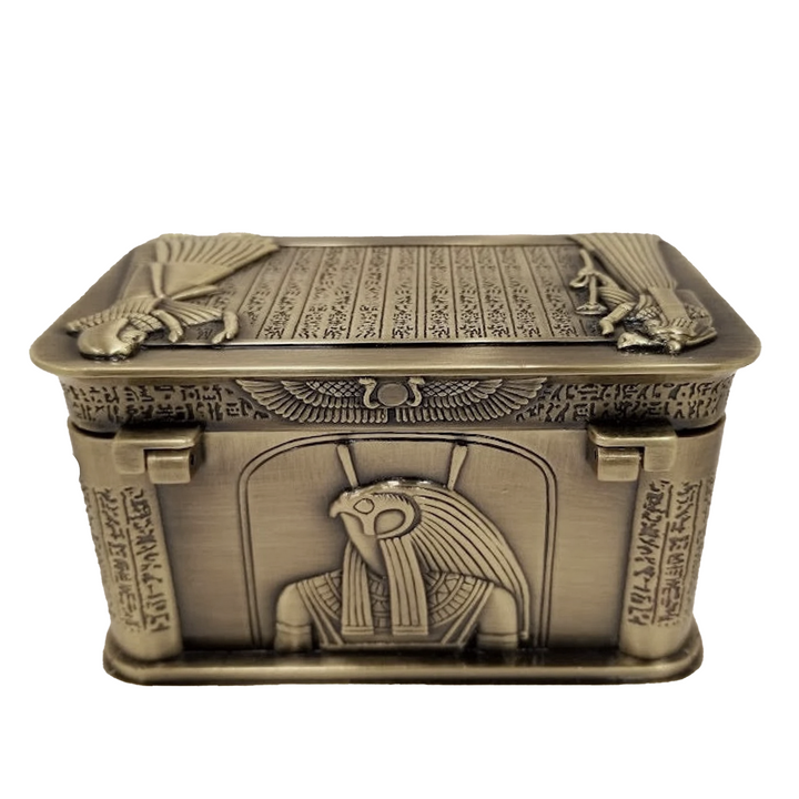 Egyptian Pharoah Tricket/Jewelry Storage Box-The Gaia Healing Stone